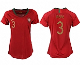 Women Portugal 3 PEPE Home 2018 FIFA World Cup Soccer Jersey,baseball caps,new era cap wholesale,wholesale hats
